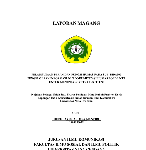 Contoh Laporan Pkl Dalam Bahasa Inggris Bagikan Contoh