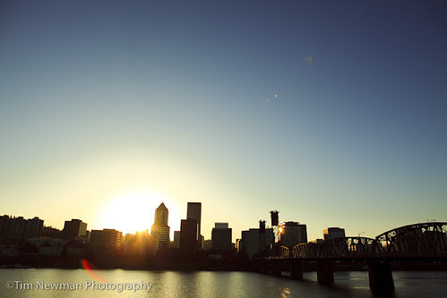 Evening bike ride to downtown