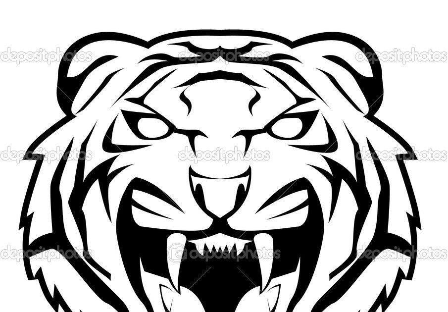 Vektor Kepala Harimau Png