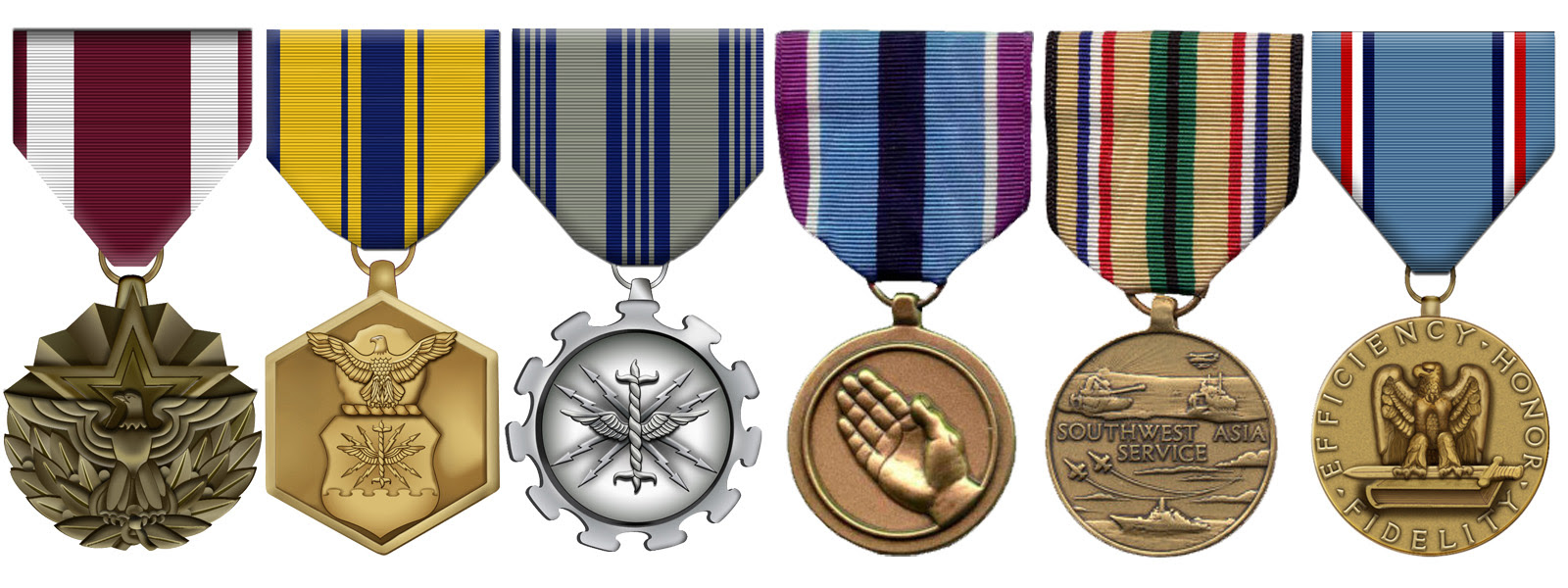 Air Force Awards And Decorations Ribbons