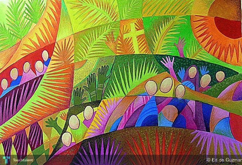 Image result for palm sunday art