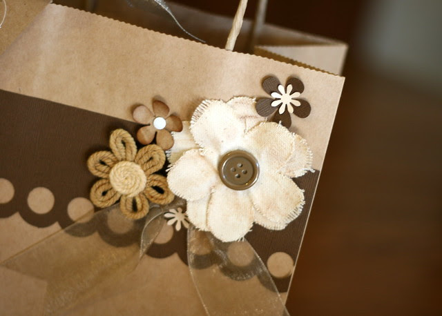 Brown Flower Bag