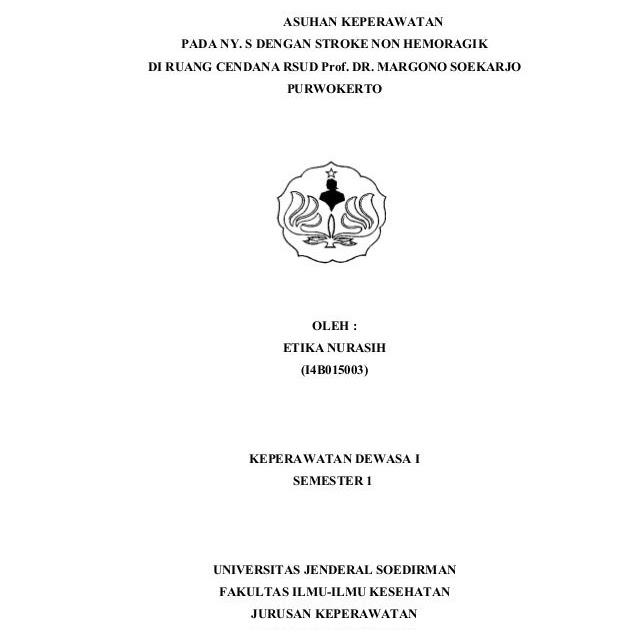 Contoh Lembar Pengesahan Asuhan Keperawatan Surat Rasmi Ra