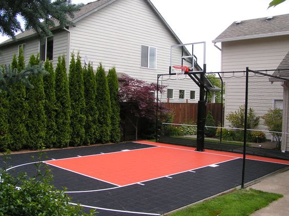 backyard basketball court ideas 23