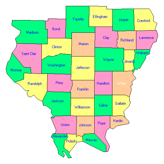 Штат Иллинойс на карте США. Штат Иллинойс на карте. Il Southern Illinois на карте. Иллинойс на карте