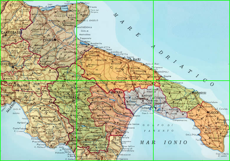 Cartina Geografica Della Puglia Stradario Mappa | Porn Sex Picture
