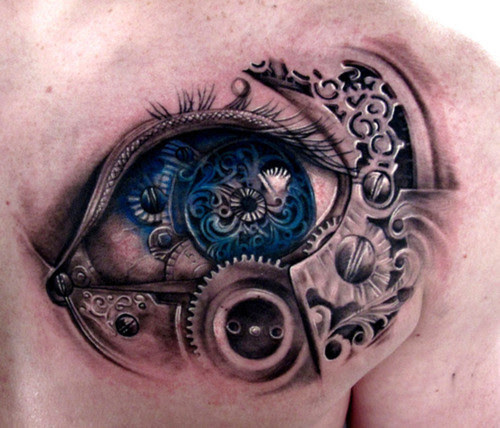 Tattoo-Olho-Biomecânico-SteamPunk