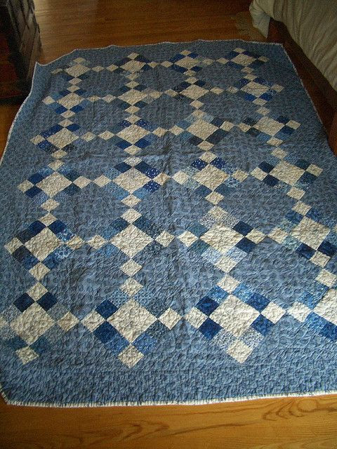 Blue quilt  4 patches.