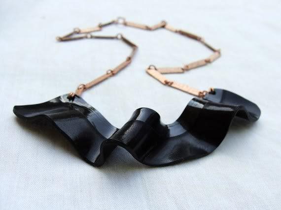 Vinyl record necklace