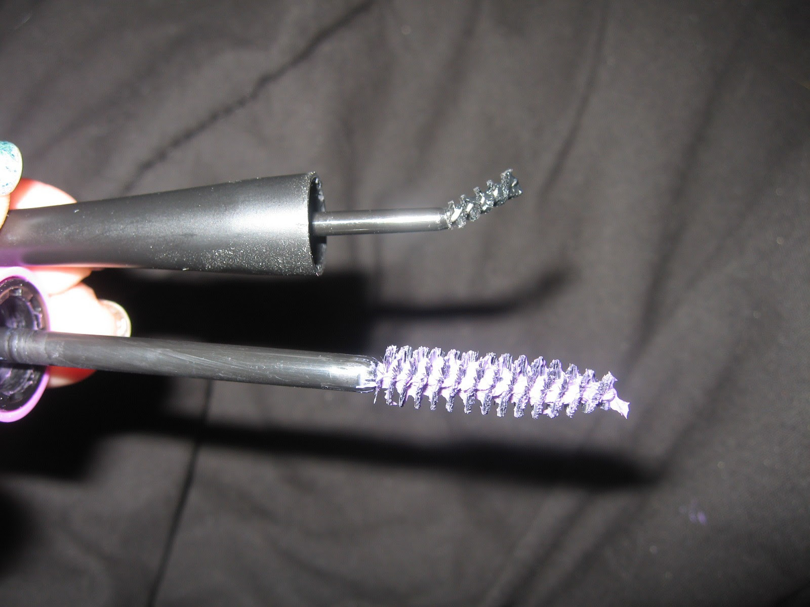Impoverished by Polish Makeup Monday Milani Easyliner Glitter and ELF Exact Lash Mascara