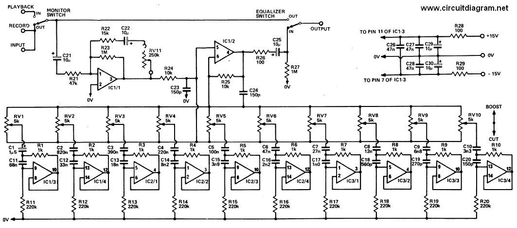 Led Graphic Equalizer Circuit - Circuit Diagram Images