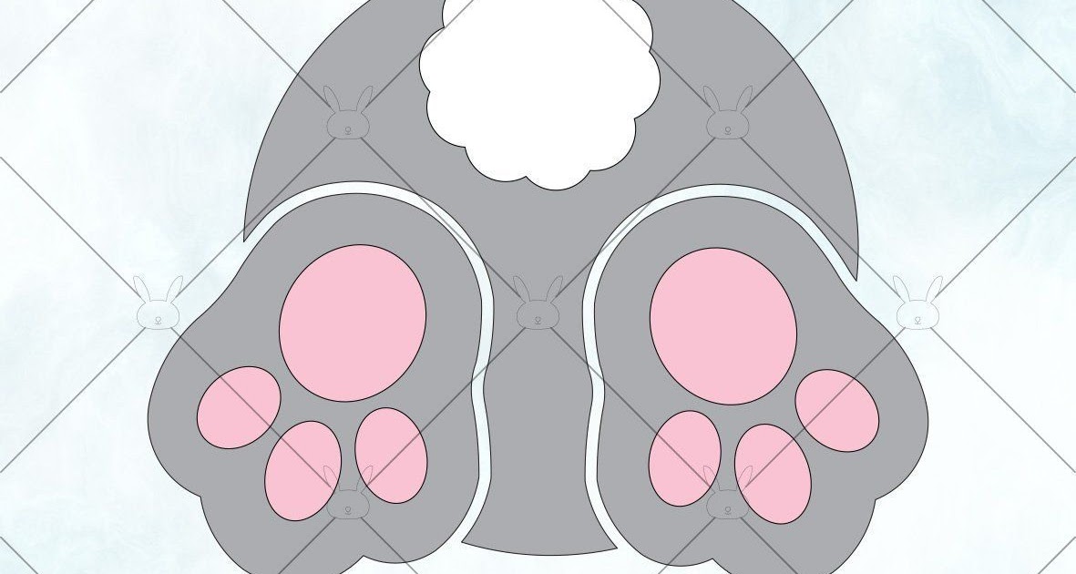 Bunny Paw Print Template