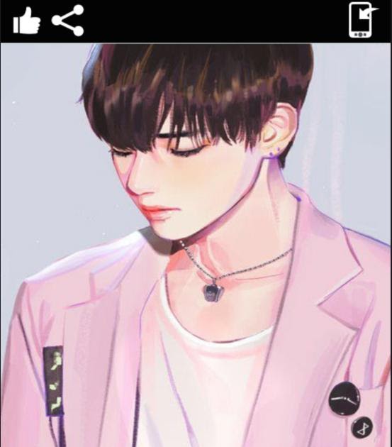 Gambar V Bts Versi Anime Gambar Anime Keren