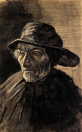 Cabeza de un pescador con un Sou'wester, Vincent van Gogh