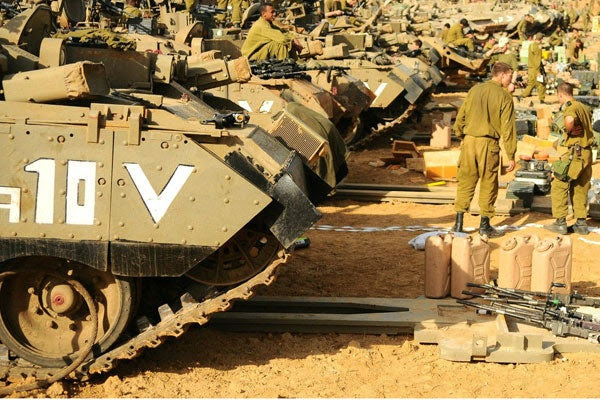 IDF Israel forces staging near Gaza Strip