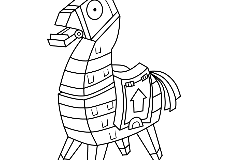 Fortnite Llama Line Drawing  Fortnite Free Honor Guard Skin