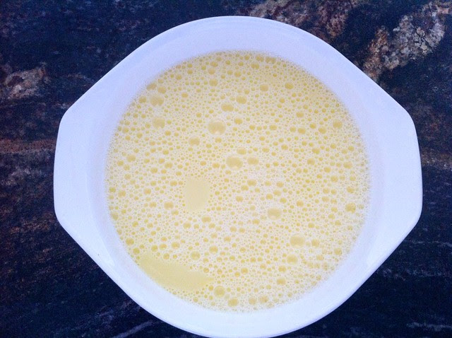 Egg and Milk Whisked Together for Dipping