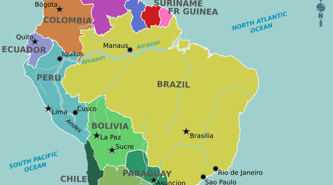 25 Inspirador El Mapa Politico De Sudamerica