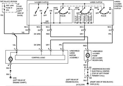 98 Chevy K1500 Wiper Wiring Diagram - Wiring Diagram Networks