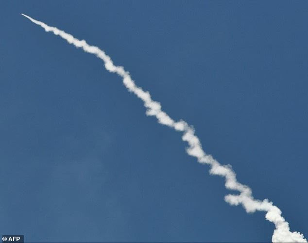 It would also be more than capable of evading US defences. This image shows a ground-based interceptor missile taking off from Vandenberg Air Force base, California last year in a test against an ICBM