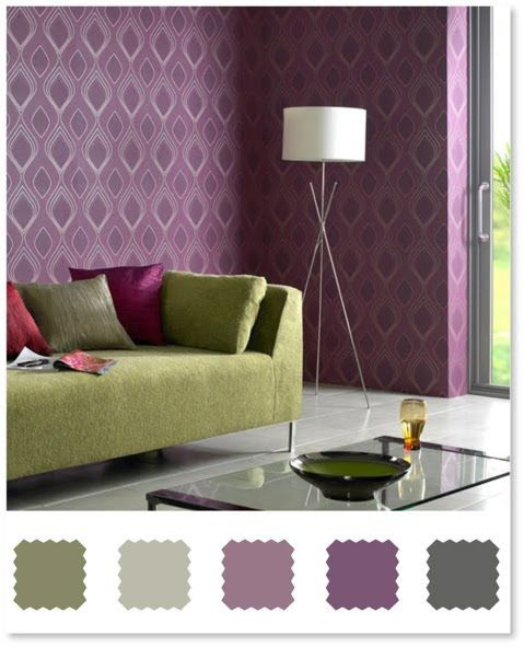 http://www.pinterest.com/pin/311170655473937182/ plum and olive, color ideas for master bedroom