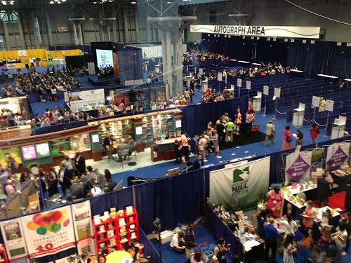 Looking down at the main exhibition floor, BEA 2013