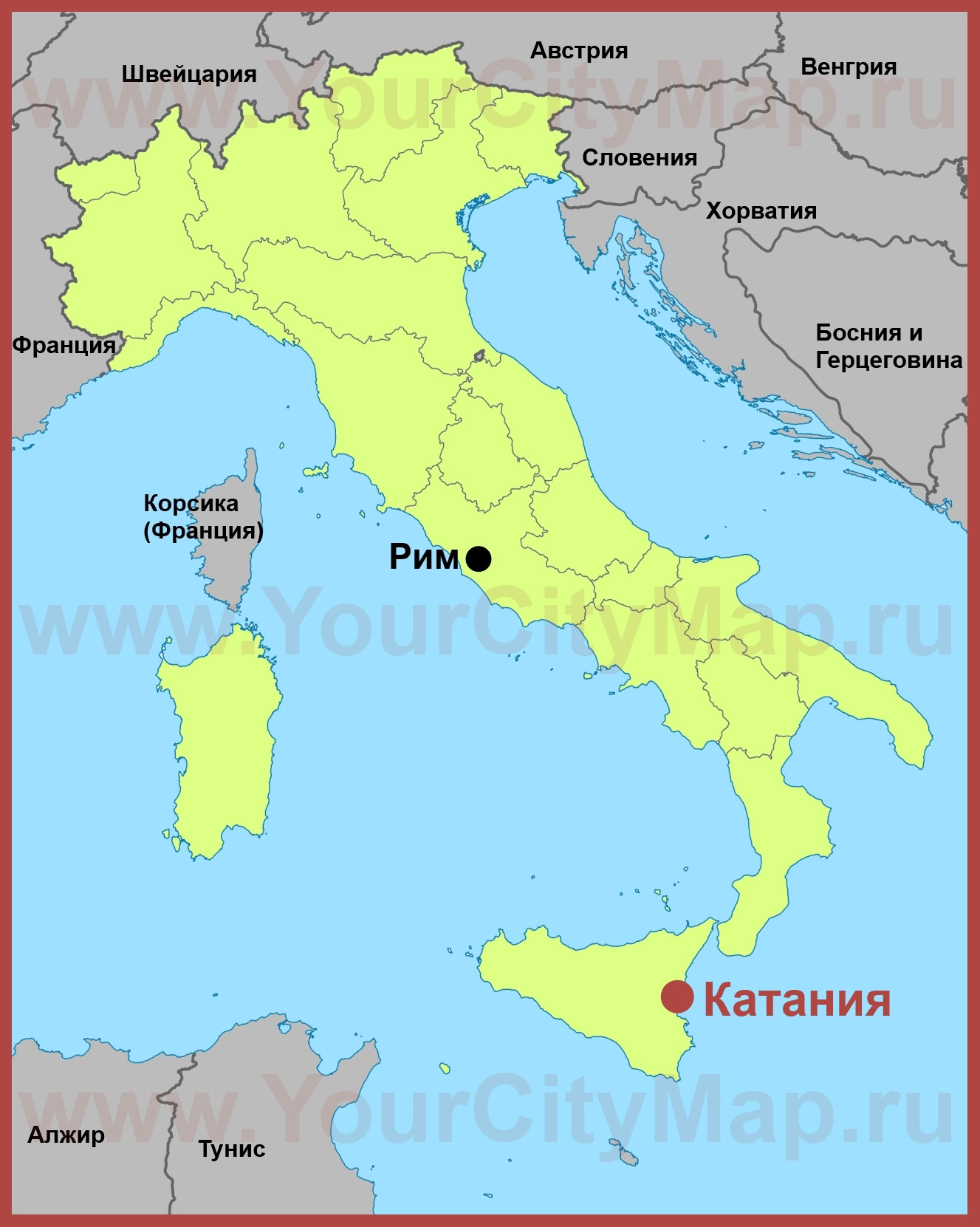 манарола италия на карте