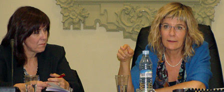 Foto con María José Olmedo y Vlma Coccoz