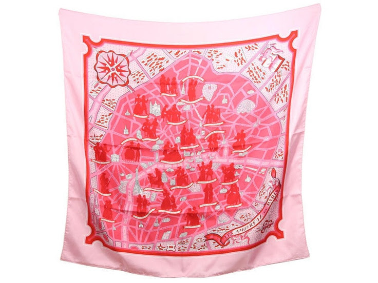hermes les amoureux de paris scarf