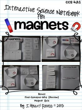 4.P.1 Magnets Interactive Science Notebook & More