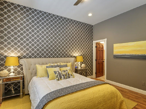 Grey And Mustard Bedroom Decor