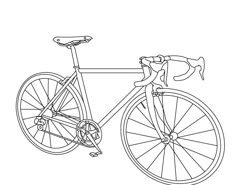 dessin bicyclette imprimer