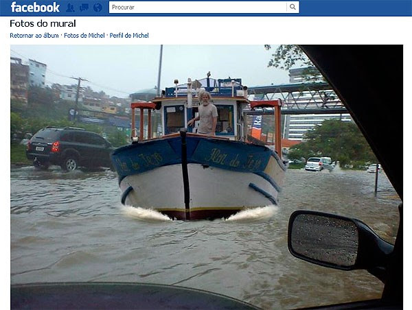 Sátira da chuva em Salvador (Foto: Reproduçã/Redes Sociais)