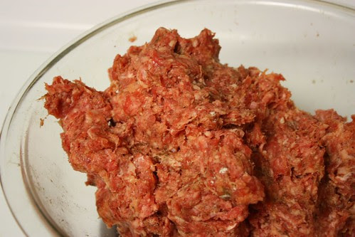 Ground meat with spices