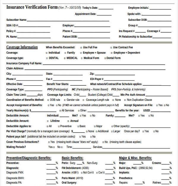 Insurance Form What Does Carrier Name Refer To Insurance