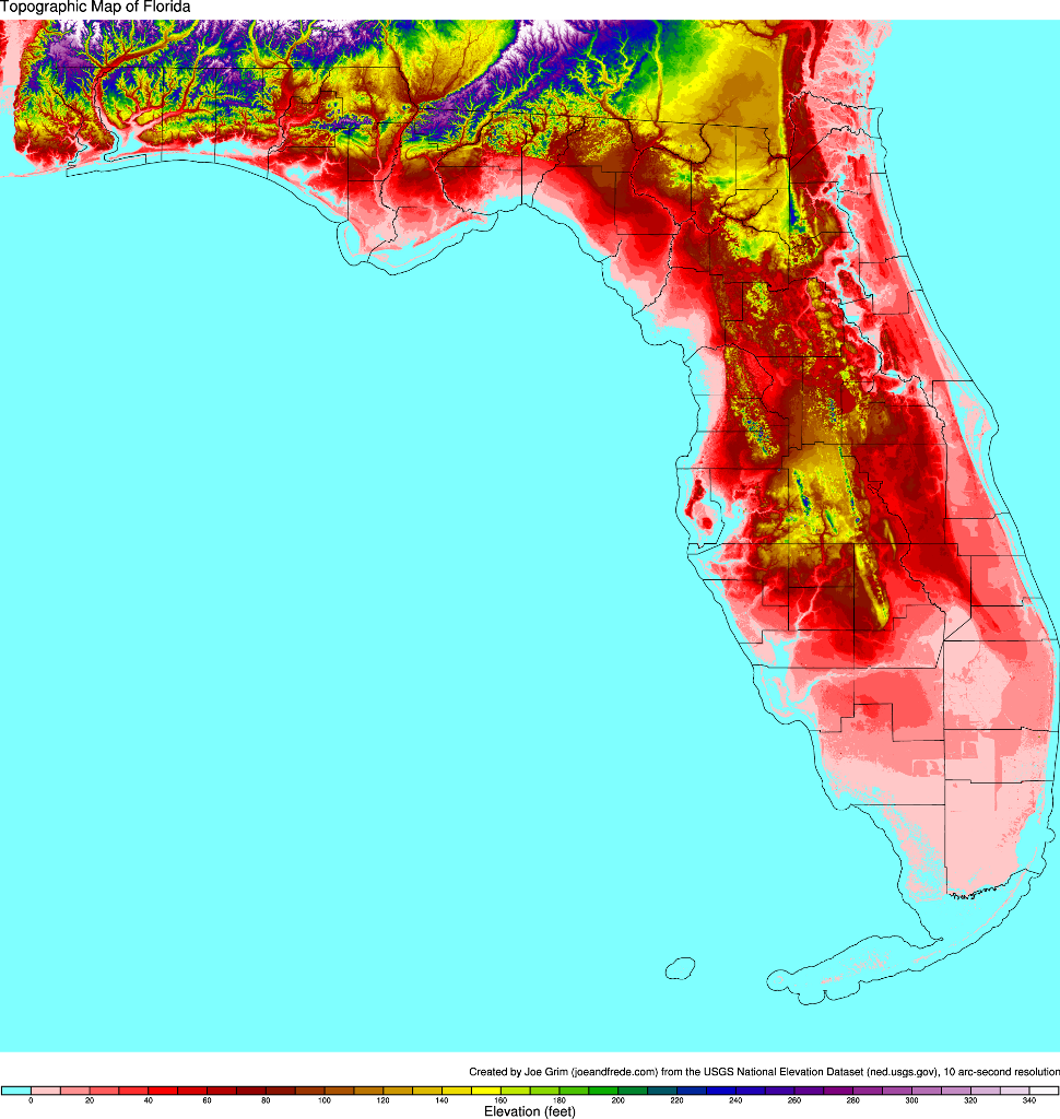 Florida Map 2018 Florida Topo Map