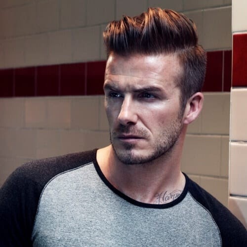 David Beckham Pompadour Hairstyle