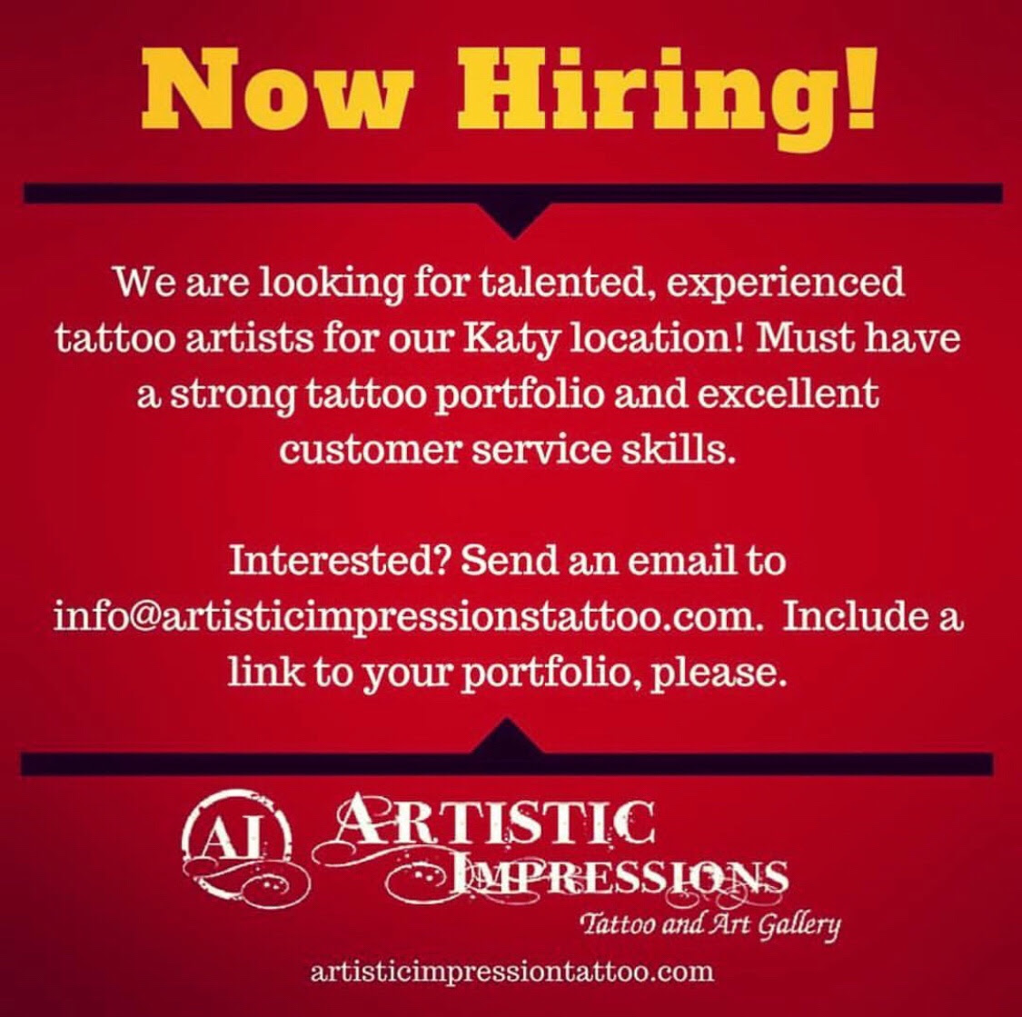 Tattoo Artist Hiring Tattoo Design