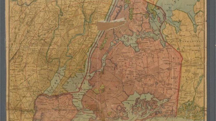 Long Island New York Boroughs Map - BHe