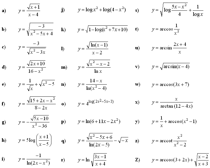 Domain And Range Hard Questions - DONIMAIN