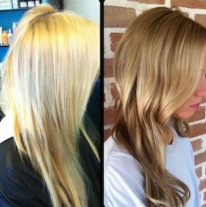 Long Blonde Hair Highlights Hairstyles How Do I Tone Down Too