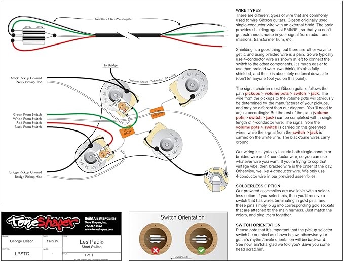 Epiphoneles Paul Standard Wiring / Epiphone Promises Vintage For All As
