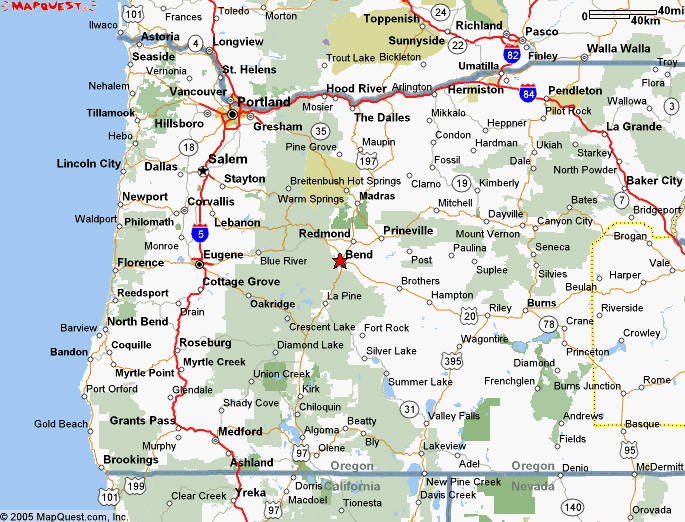 Bend Oregon Area Map Light Hebstreits Hebstreits 2033