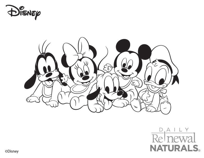 Kleurplaten Baby Disney