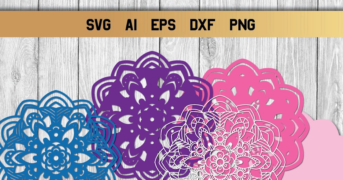 Download Layered 3D Mandala Cross Svg Design - Layered SVG Cut File