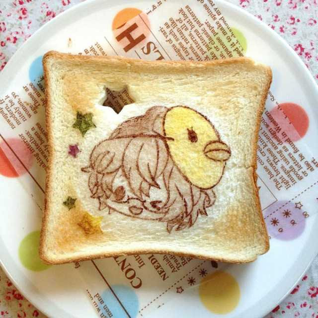 Seni Menggambar Di Roti Bakar