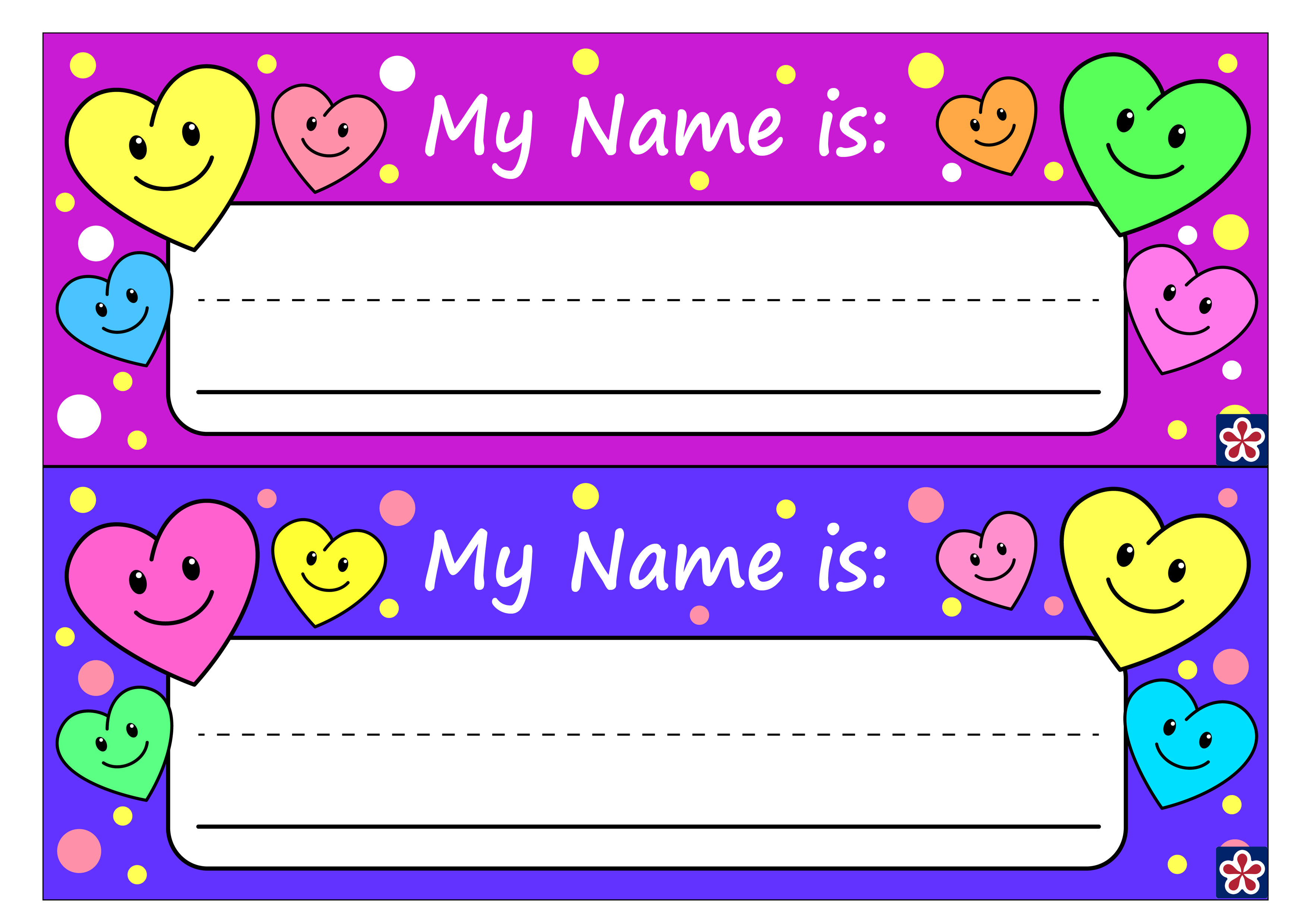 Name Plate Template For Word