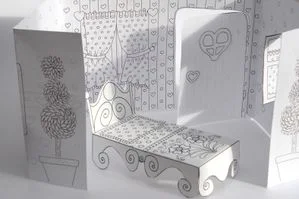 Linda casita para imprimir y pintar. Una linda casita para imprimir y pintar.