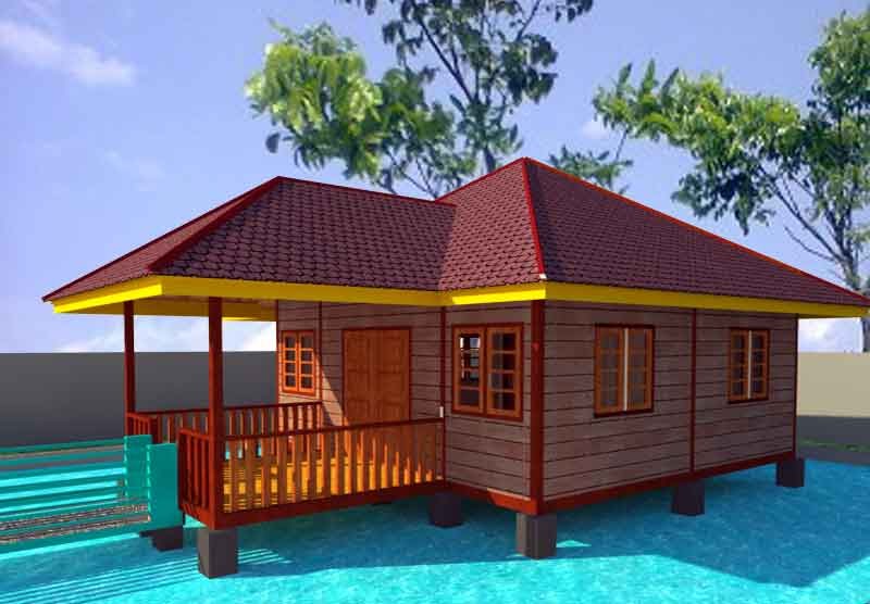  Gambar  Desain Rumah  Konstruksi Kayu  Download 49K
