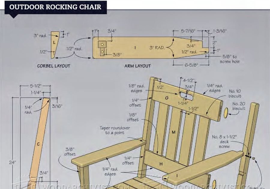 Rocking Chair Plans With Templates